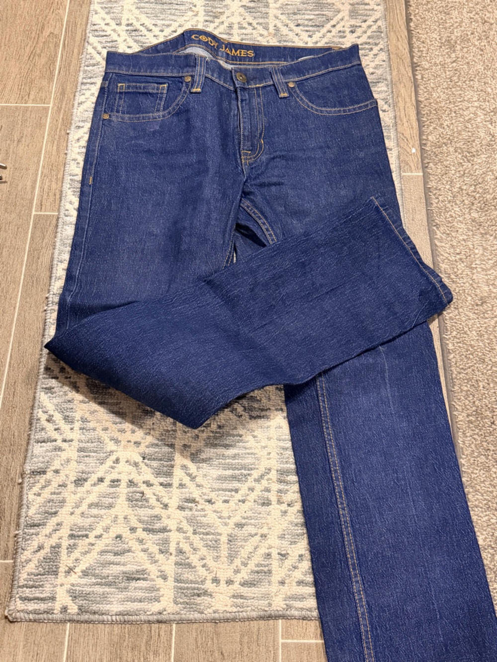 Cody James Men's Bootcut Jeans in Indigo Blue